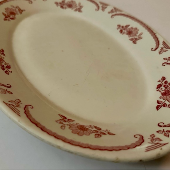 Vintage Homer Laughlin American Rose Oval Serving Platter - Rare Floral Piece - Picture 10 of 15